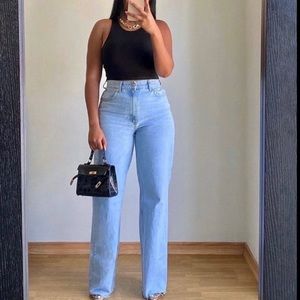 ZARA WIDE LEG JEANS